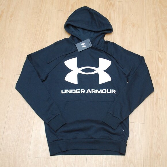 Under Armour Other - Under Armour Men's Black Logo Pullover Hoodie in Small
